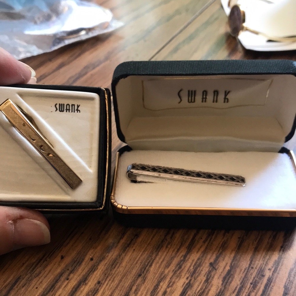 Used tie clips by SWANK